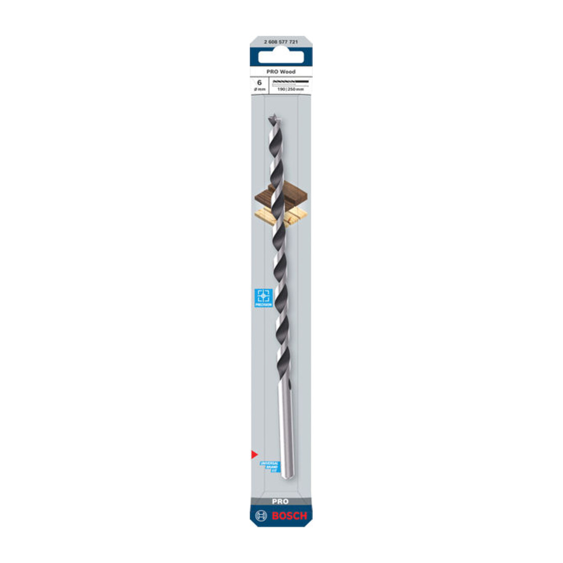 Bosch PRO Foret hélicoïdal bois, 6x190x250 mm