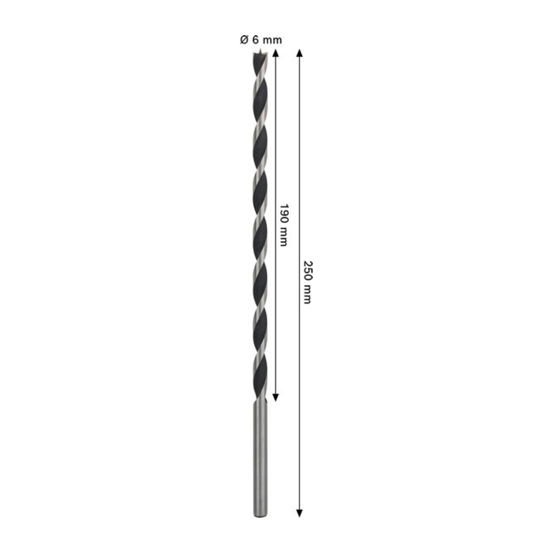 Bosch PRO Foret hélicoïdal bois, 6x190x250 mm