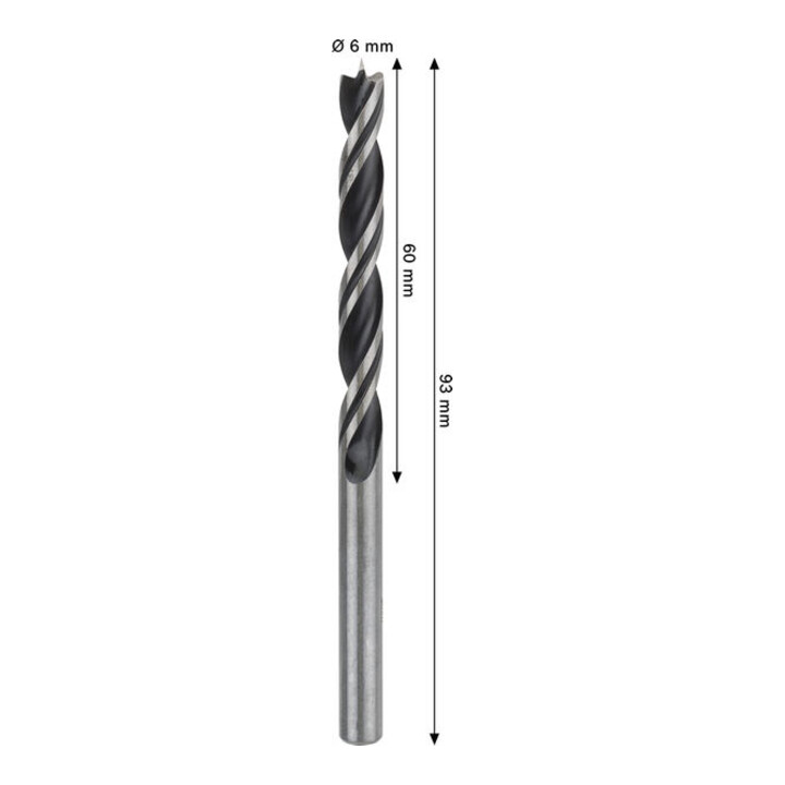 Bosch PRO Foret hélicoïdal bois, 6x60x93 mm
