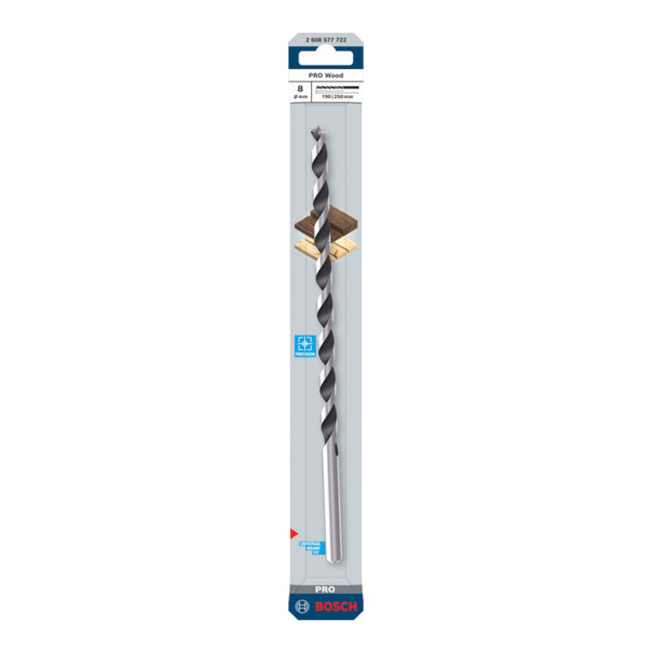 Bosch PRO Foret hélicoïdal bois, 8x190x250 mm