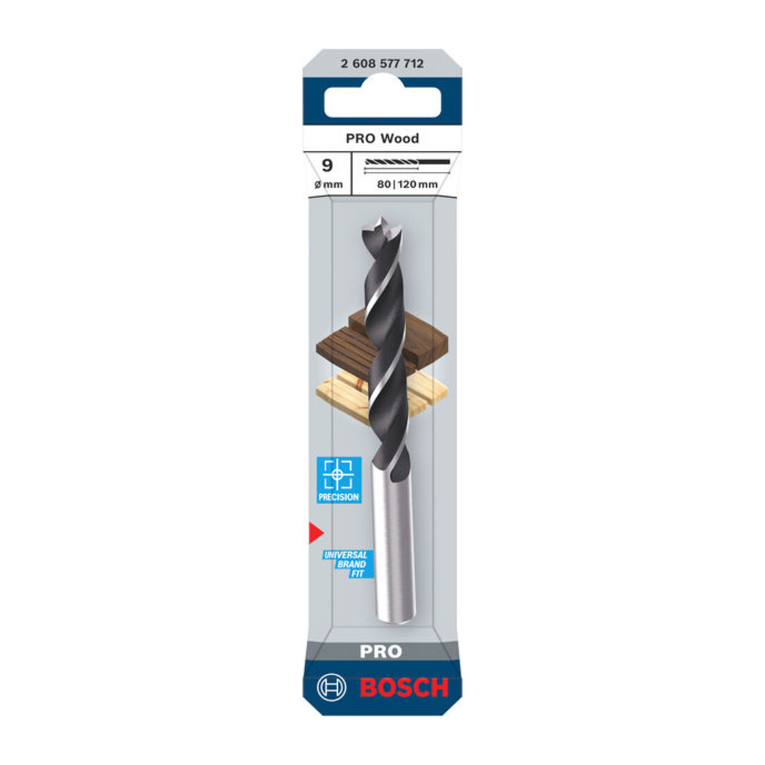 Bosch PRO Foret hélicoïdal bois, 9x80x120 mm