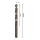 Bosch PRO Foret hélicoïdal en acier inoxydable HSS-Co, 8 x 75 x 117 mm