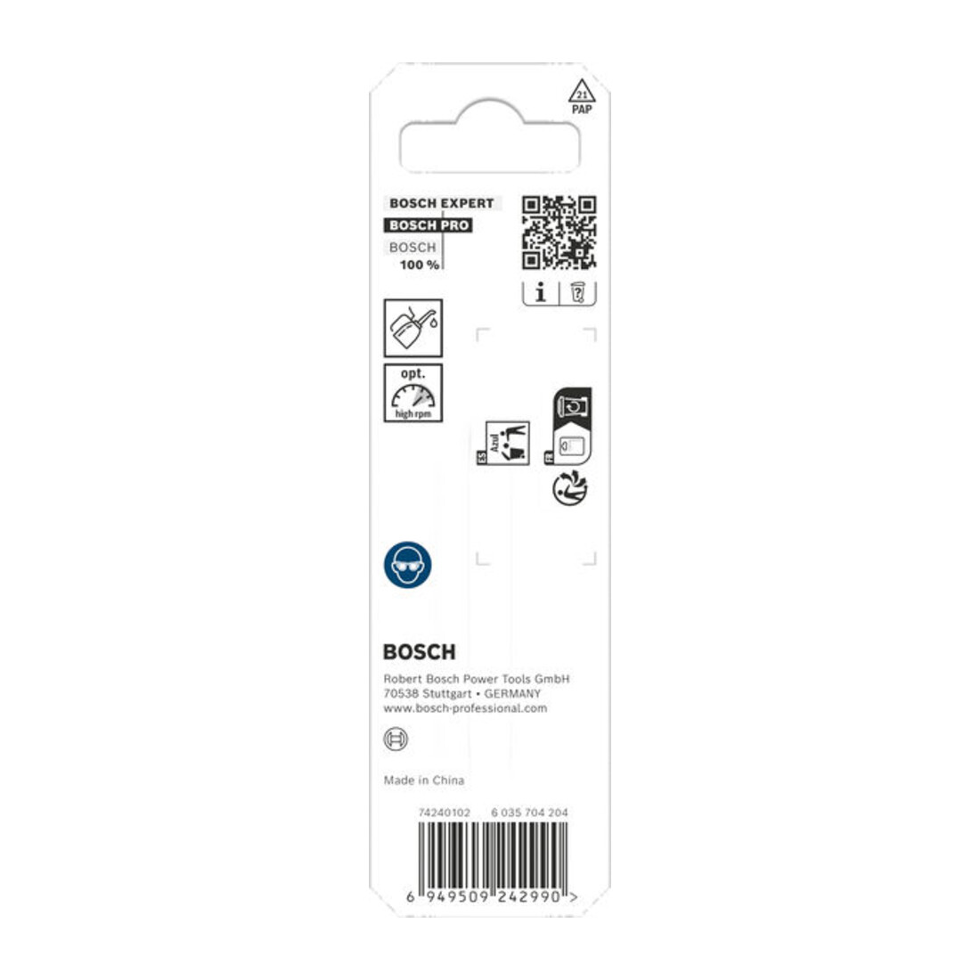 Bosch PRO Foret hélicoïdal HSS-Co en acier inoxydable, 1,5 x 18 x 40 mm