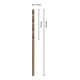 Bosch PRO Foret hélicoïdal HSS-Co en acier inoxydable, 1,5 x 18 x 40 mm