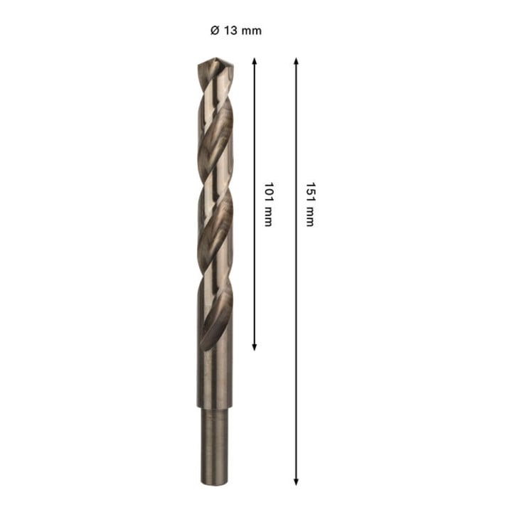 Bosch PRO Foret hélicoïdal HSS-Co en acier inoxydable, 13 x 101 x 152 mm