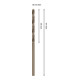 Bosch PRO Foret hélicoïdal HSS-Co en acier inoxydable, 2,5 x 30 x 57 mm