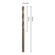 Bosch PRO Foret hélicoïdal HSS-Co en acier inoxydable, 3,2 x 36 x 65 mm