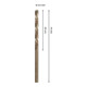 Bosch PRO Foret hélicoïdal HSS-Co en acier inoxydable, 3,5 x 39 x 70 mm