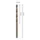 Bosch PRO Foret hélicoïdal HSS-Co en acier inoxydable, 3 × 33 × 61 mm