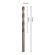 Bosch PRO Foret hélicoïdal HSS-Co en acier inoxydable, 4,2 x 43 x 75 mm