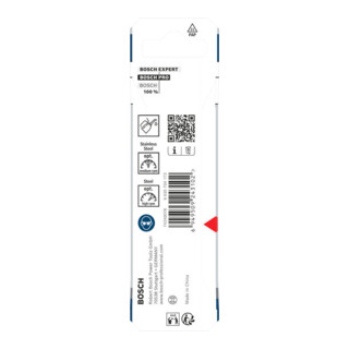 Bosch PRO Foret hélicoïdal HSS-Co en acier inoxydable, 4,8 x 52 x 86 mm
