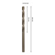 Bosch PRO Foret hélicoïdal HSS-Co en acier inoxydable, 4,8 x 52 x 86 mm