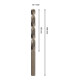 Bosch PRO Foret hélicoïdal HSS-Co en acier inoxydable, 7 x 69 x 109 mm