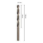 Bosch PRO Foret hélicoïdal HSS-Co en acier inoxydable, 7 x 69 x 109 mm-4