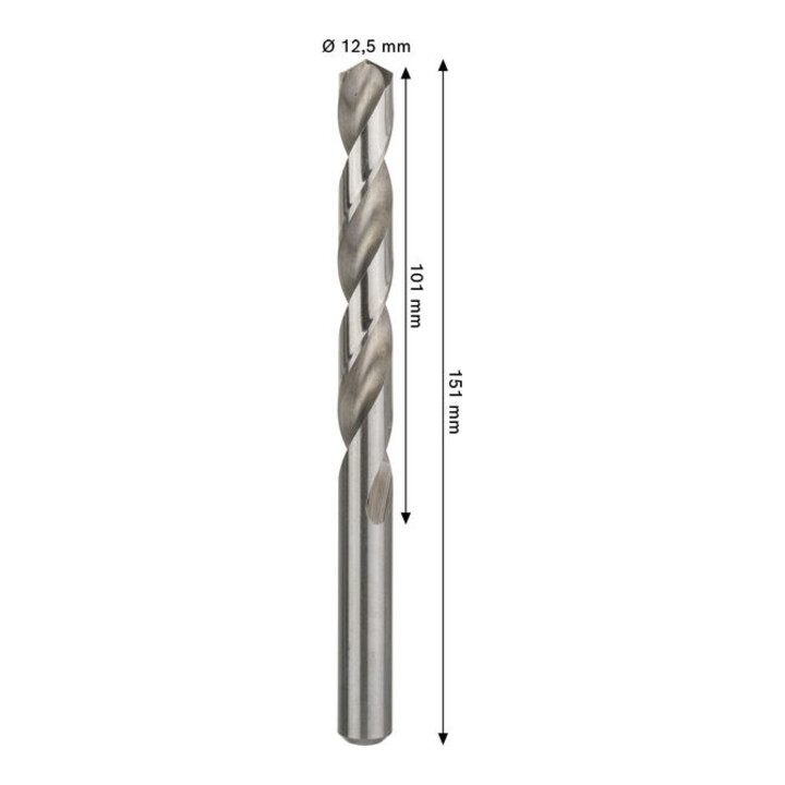 Bosch PRO Foret hélicoïdal HSS-G métal, 12,5 x 101 x 151 mm