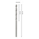 Bosch PRO Foret hélicoïdal HSS-G métal, 2,5 x 30 x 57 mm