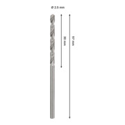 Bosch PRO Foret hélicoïdal HSS-G métal, 2,5 x 30 x 57 mm-4