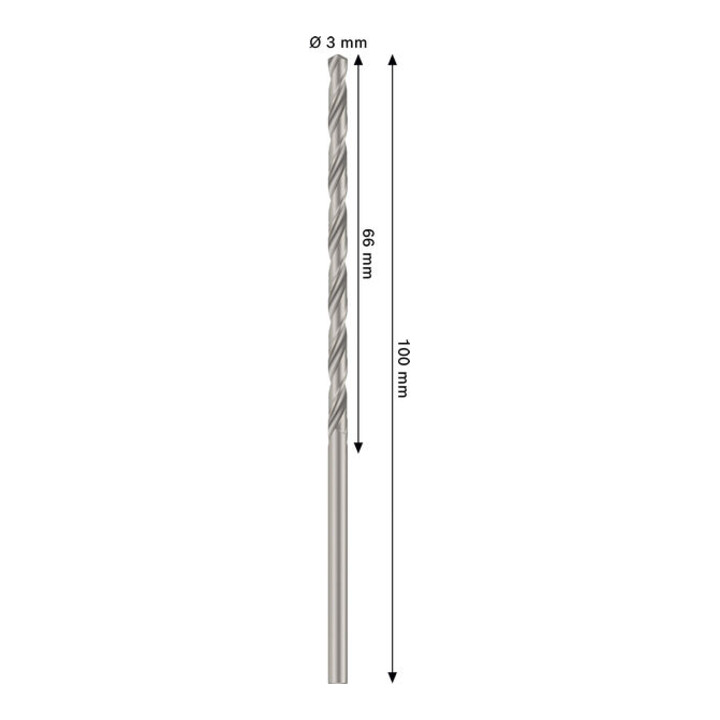 Bosch PRO Foret hélicoïdal HSS-G métal, 3 x 66 x 100 mm