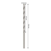 Bosch PRO Foret hélicoïdal HSS-G métal, 4,8 x 87 x 132 mm-4