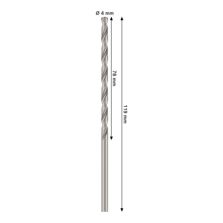 Bosch PRO Foret hélicoïdal HSS-G métal, 4 x 78 x 119 mm