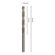 Bosch PRO Foret hélicoïdal HSS-G métal, 5,5 x 57 x 93 mm