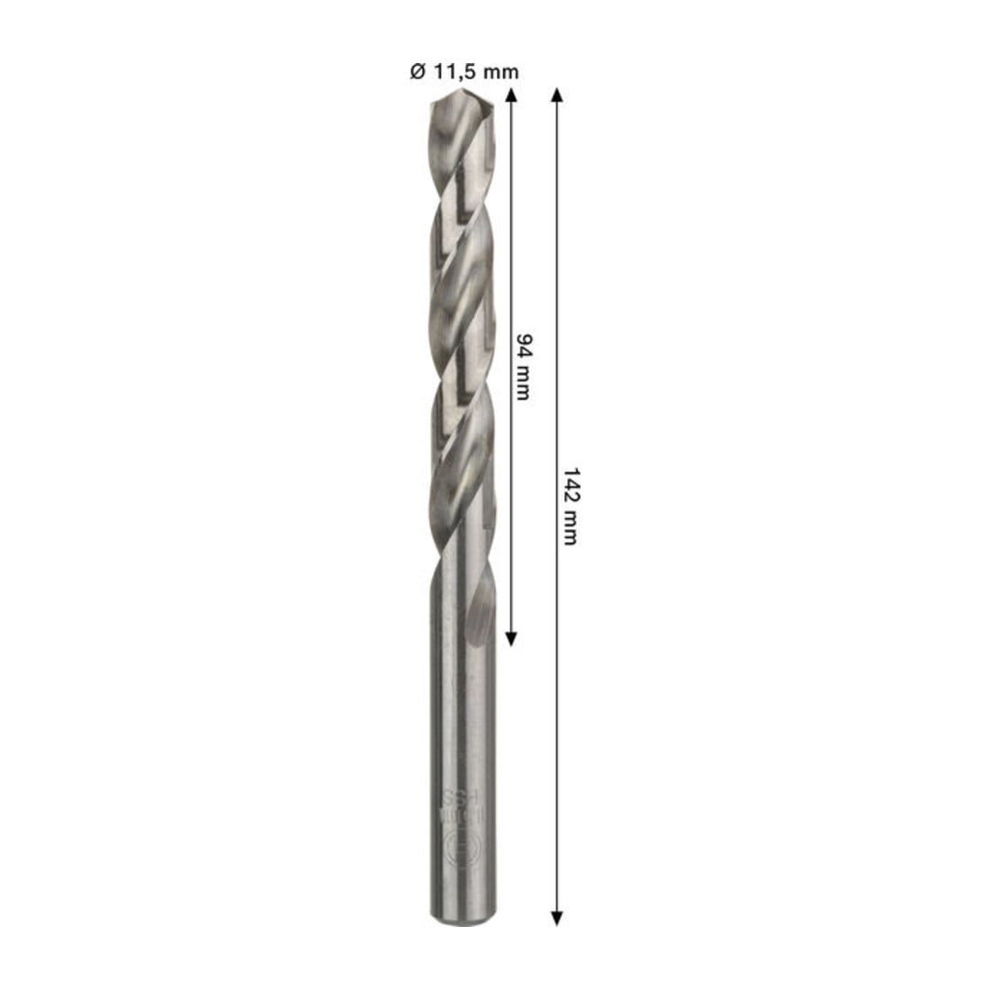 Bosch PRO Foret hélicoïdal métal HSS-G, 11,5 x 94 x 142 mm