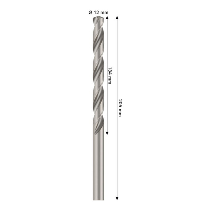 Bosch PRO Foret hélicoïdal métal HSS-G, 12 x 134 x 205 mm