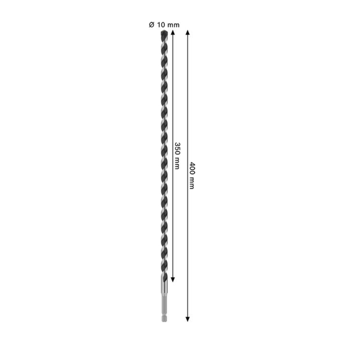 Bosch PRO Foret HEX-5, 10 x 350 x 400 mm