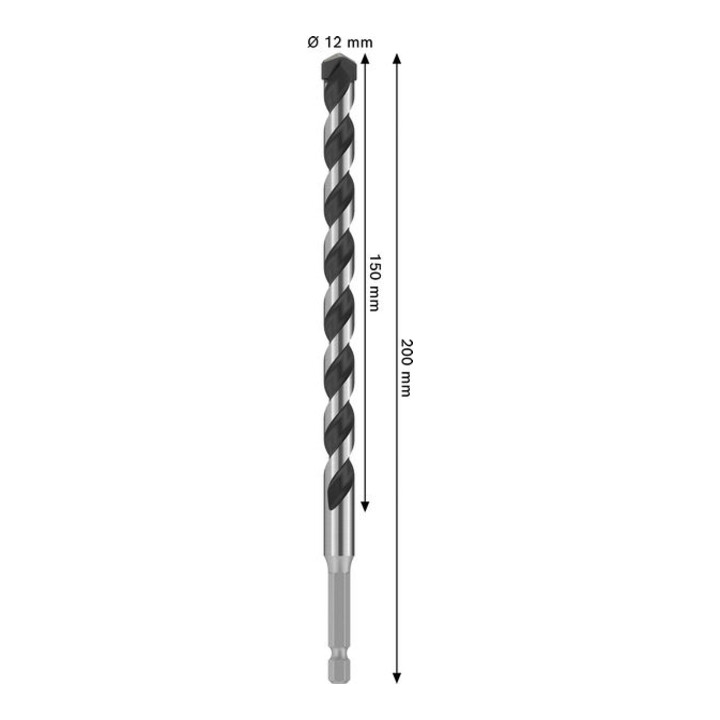 Bosch PRO Foret HEX-5, 12 x 150 x 200 mm