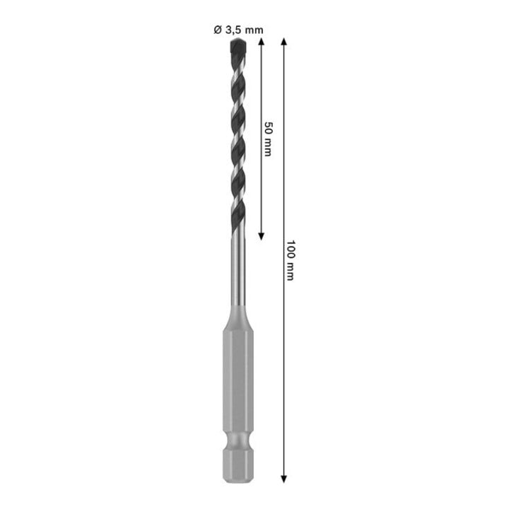 Bosch PRO Foret HEX-5, 3,5 x 50 x 100 mm