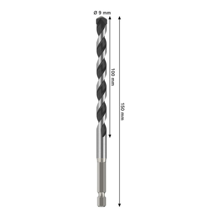 Bosch PRO Foret HEX-5, 9 × 100 × 150 mm