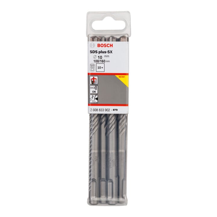Bosch PRO Forets à percussion SDS plus-5X, 10 x 100 x 160 mm, 10 pcs.