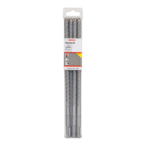 Bosch PRO Forets à percussion SDS plus-5X, 10 x 200 x 260 mm, 10 pcs