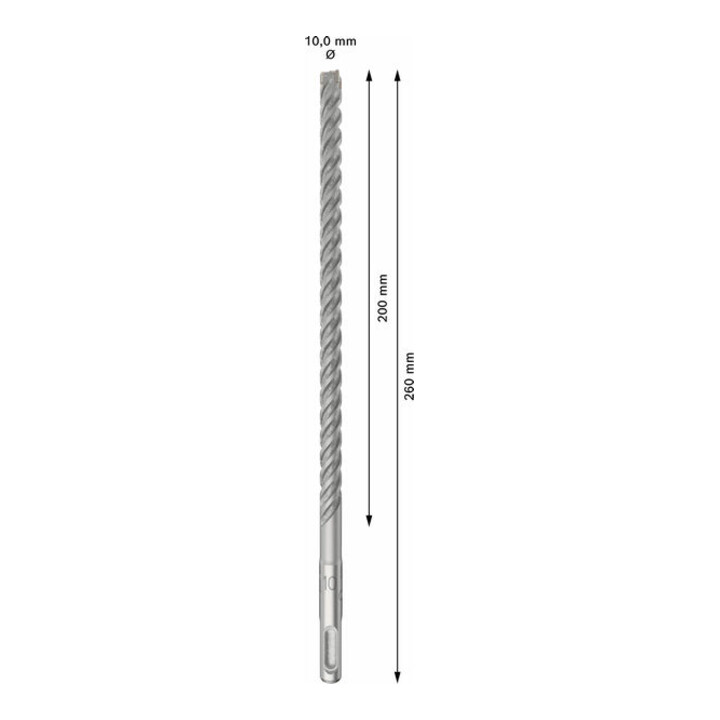 Bosch PRO Forets à percussion SDS plus-5X, 10 x 200 x 260 mm, 10 pcs