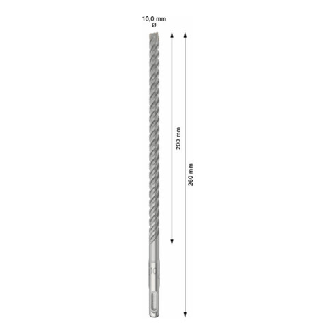 Bosch PRO Forets à percussion SDS plus-5X, 10 x 200 x 260 mm, 10 pcs