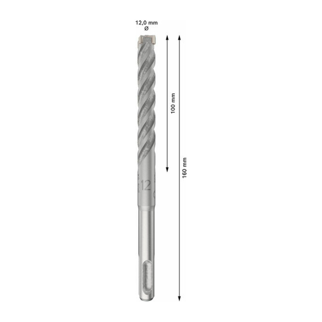 Bosch PRO Forets à percussion SDS plus-5X, 12 x 100 x 160 mm, 10 pcs