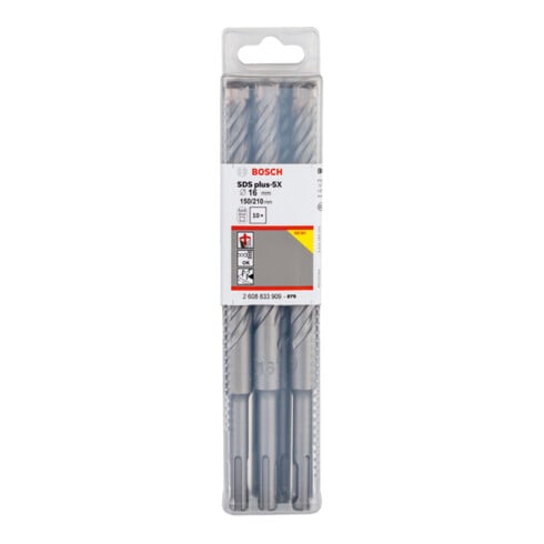 Bosch PRO Forets à percussion SDS plus-5X, 16 x 150 x 210 mm, 10 pcs