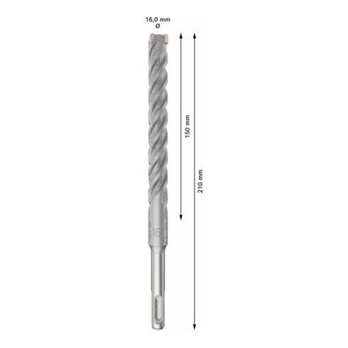 Bosch PRO Forets à percussion SDS plus-5X, 16 x 150 x 210 mm, 10 pcs