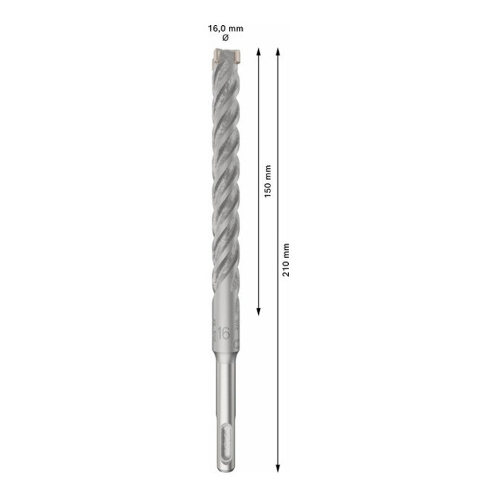 Bosch PRO Forets à percussion SDS plus-5X, 16 x 150 x 210 mm, 10 pcs