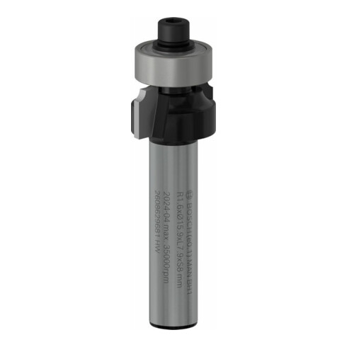 Bosch PRO Fraise à arrondir, R 1,6, tige 8 mm