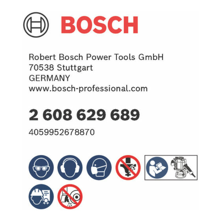 Bosch PRO Fraise à dents, 15°, tige 1/4"