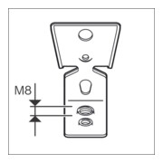 Bosch PRO Gancio metallico FMI-M6/M8-4