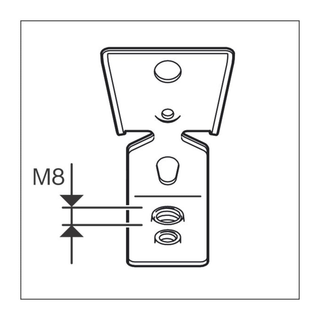 Bosch PRO Gancio metallico FMI-M6/M8