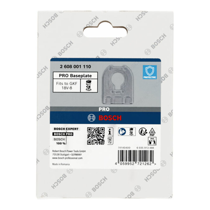 Bosch PRO Grundplatte, halbrund, 7 x 93 x 118 mm