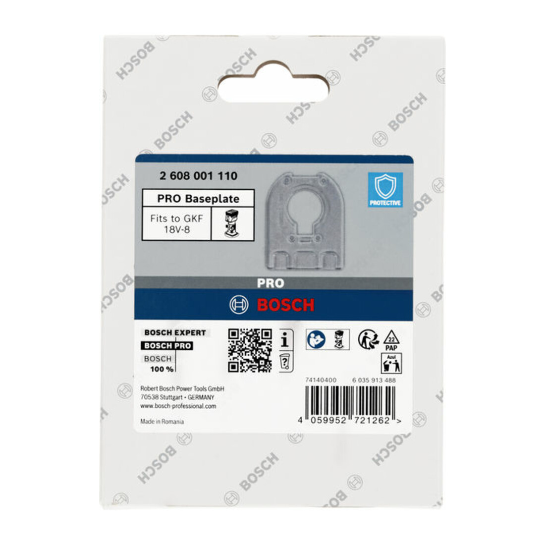Bosch PRO Grundplatte, halbrund, 7 x 93 x 118 mm