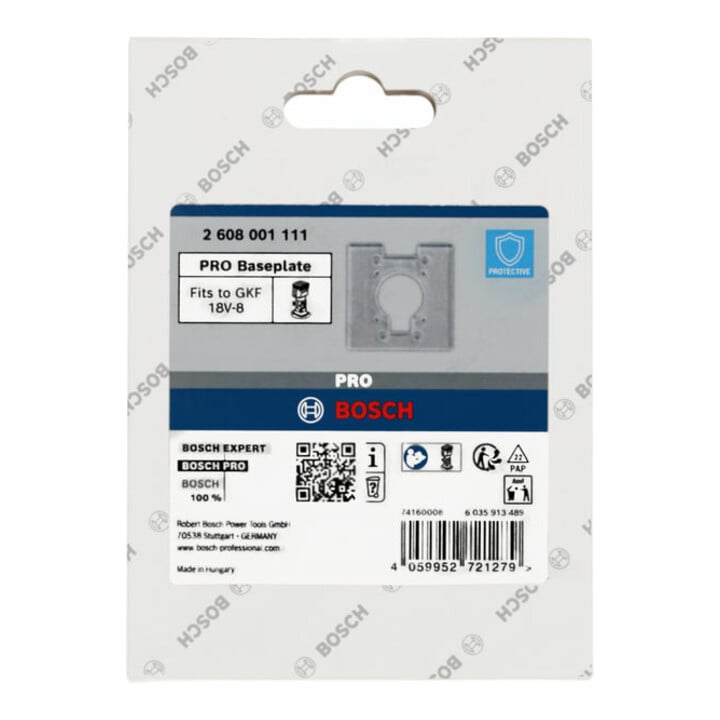 Bosch PRO Grundplatte, quadratisch, 7 x 96 x 96 mm