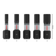 Bosch PRO H Impact Bit Set, H3, H4, 2 x H5, H6, 25 mm, 5-tlg.-4