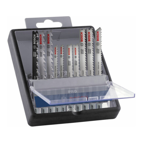 Bosch PRO Hardwood and Laminate Stichsägeblatt Set, 83 mm, 10-tlg.