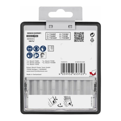 Bosch PRO Hardwood and Laminate Stichsägeblatt Set, 83 mm, 10-tlg.