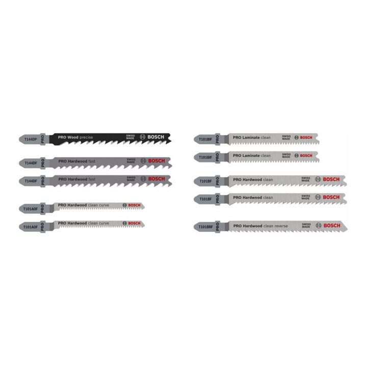 Bosch PRO Hardwood and Laminate Stichsägeblatt Set, 83 mm, 10-tlg.
